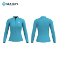 Chaqueta de traje de neopreno de piel de mar para surfear y remar