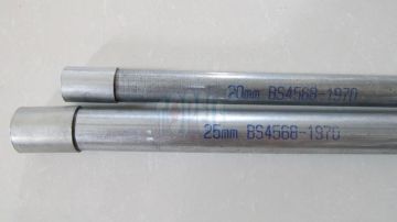 16mm / 32mm Galvanized Steel Bs4568 Electrical Conduit Tube, Gi Pipe With Coupling And Cap