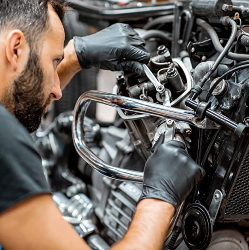 Nitrilhandschuhe produzieren Einwegnitrilhandschuhe schwarze Farbe