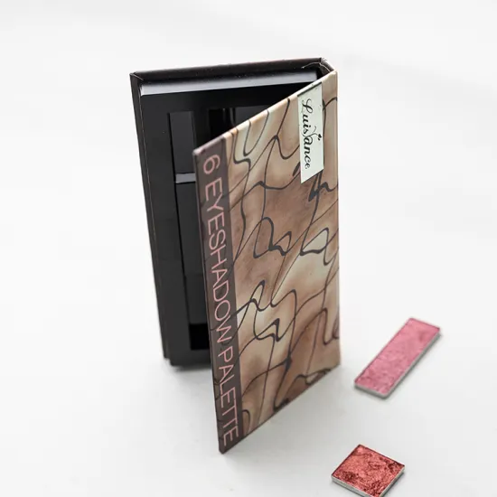 Custom Marble Makeup Eyeshadow Palete Box with Mirror