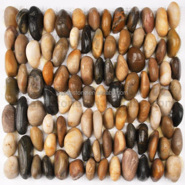 Wholesale Natural Mixed River Pebble Stone Mosaic Tiles for Floor, Wall, and Garden Decoration