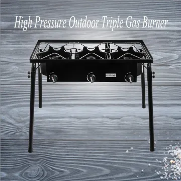 High pressure three burner stove