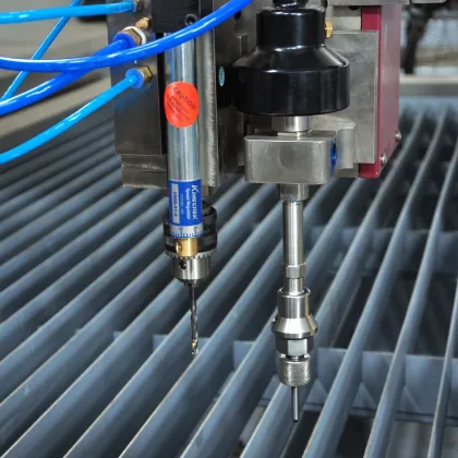 waterjet cutter machine with a drill