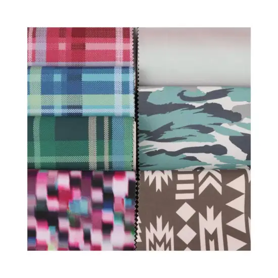 100D Digital Printed 4-Way Stretch TPU Bonded Polar Fleece Fabric for Softshell Jackets