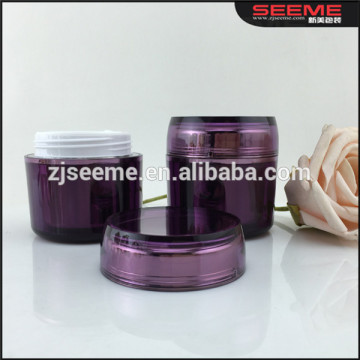 Cream Mask Purple Packing Containers Plastic Jars Shaving Cream Container