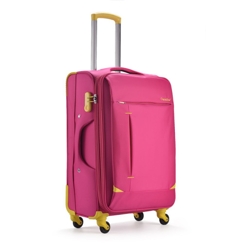 Soft Handle Travelling Trolley Luggage Bag for lady