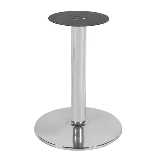 Outdoor Chrome Steel Table Base Round Tube Table Leg