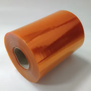 250 microns rigid PVC film orange color