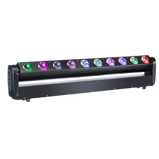 RGBW Matrix Bar 10x40W LED Beam Spot Light - DMX Controlled 40 Watt Moving Head Stage Light