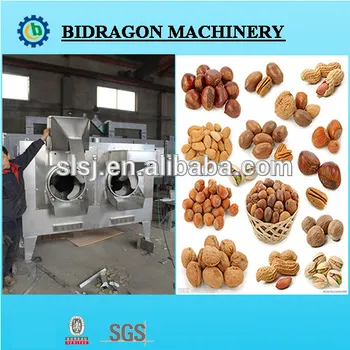 High Quality Stainless Steel Nuts Seeds Rotating Roaster