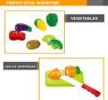 Neue beliebte Kinder Spielzeug aus Plastik Lebensmittel Spielset
