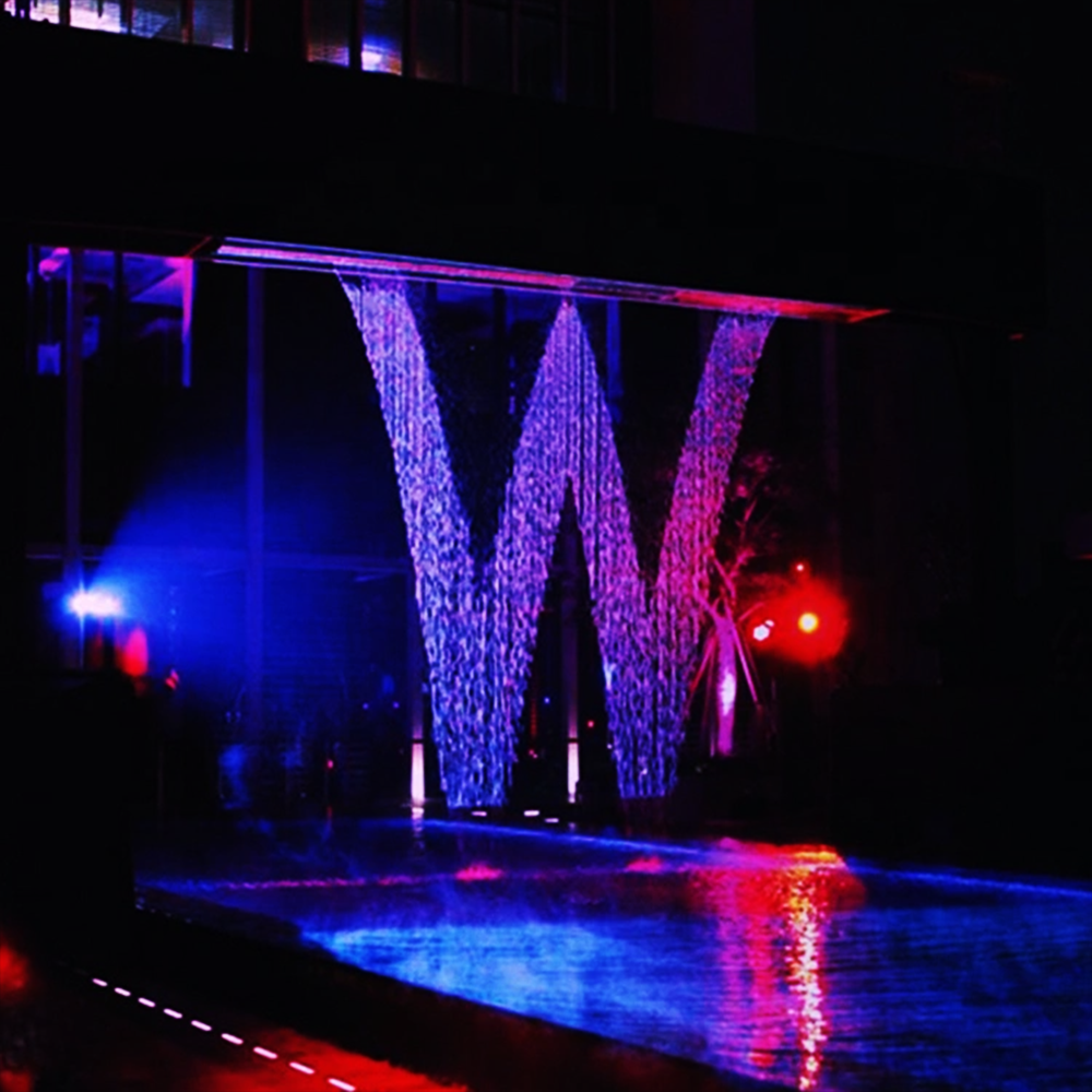 Digital water curtain