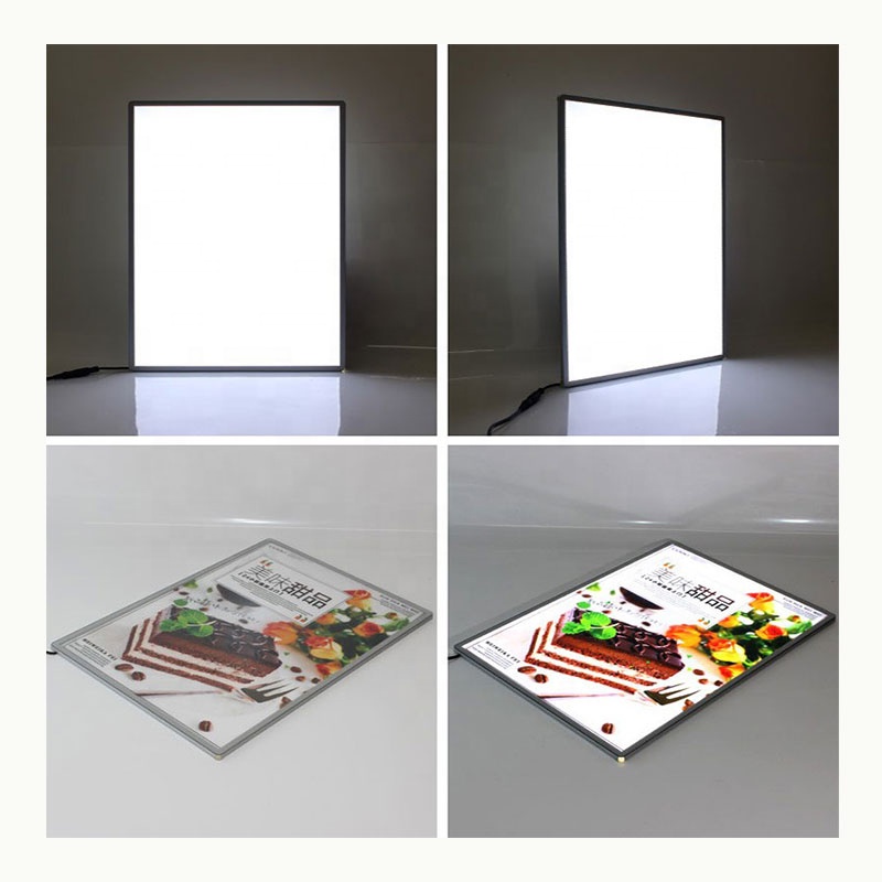 Super slim light box for shop