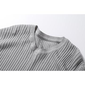 Men's Knitted Slim Fit Striped V-neck Pullover