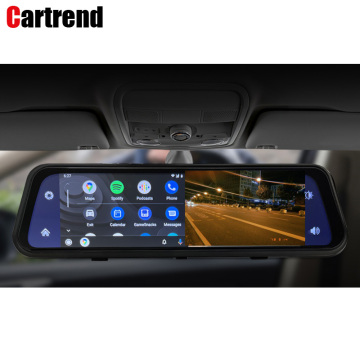Touch screen DVR da 2,5 K con carplay, registratore a doppio lente e funzione dello specchio retrovisore