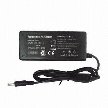 19V 3.16A 60W Laptop Power Adapter for Samsung, 5.5*3.0mm, with Pin Inside