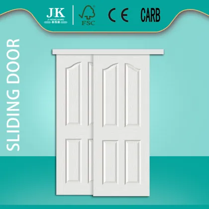 JHK-004 Laminate Door Panel 4 Panel Arch Sliding Door