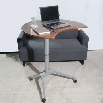 Height-Adjustable Single Leg Gas Spring Laptop Desk