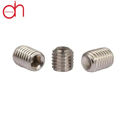 Stainless Steel Silver Plated Zinc Socket Screws Cup Point Set