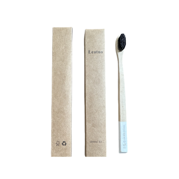 Natural Bamboo Toothbrush with Soft Bristles, BPA Free
