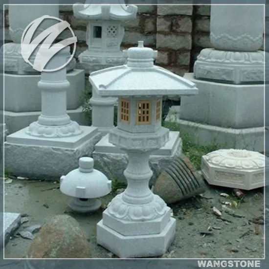 Japanese garden stone lanterns