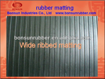 3mm thickness BONSUN broad/big ribbed rubber mat