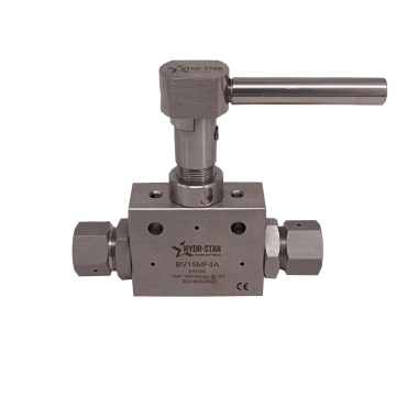 Peek Soft Seat 2 ทางตรง 3 ทาง Manual Valve วาล์ว 316 สแตนเลสไฮดาราสตาร์ MF 9 9/16 ''