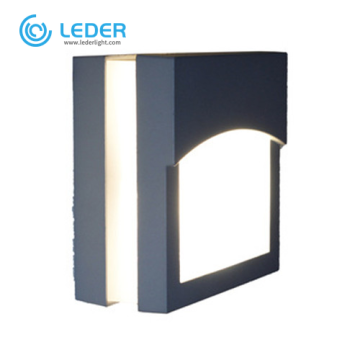 LEDER Black White Speacial, lámpara de pared LED para exteriores