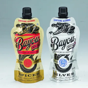 Custom Design Foldable Foil Spout Pouch Bags for Cocktails and Alcoholic Drinks