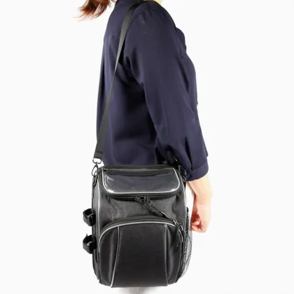 Multi-Pocket Bicycle Mobility Scooter Handlebar Bag with Transparent Window for Emove Scooters