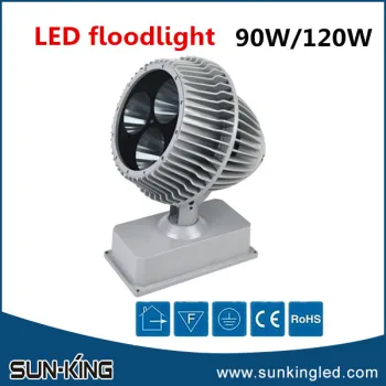 Powerful high bright 120W led project floodlight, 120Watts led outdoor spotlight for buiding/square