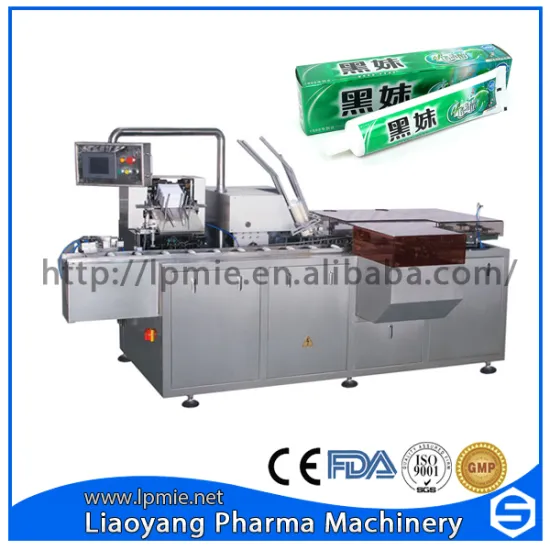Low price automatic toothpaste tube cartoning machine tube packaging in box machine