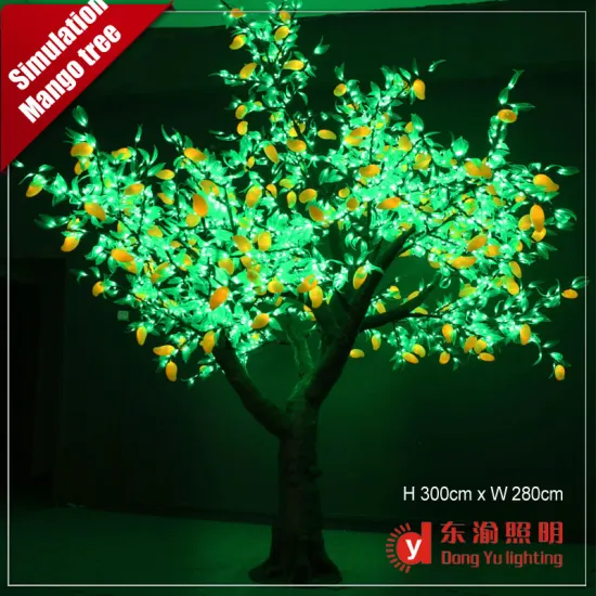 wholesale high quality outdoor and indoor artificial mango tree light Christmas led