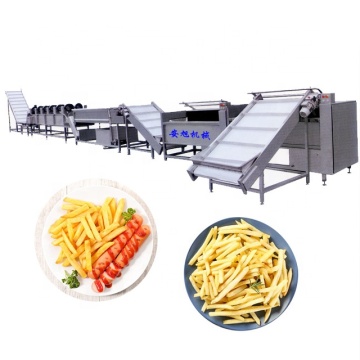 Otomatik patates cipsi ve patates kızartması üretim hattı makineleri