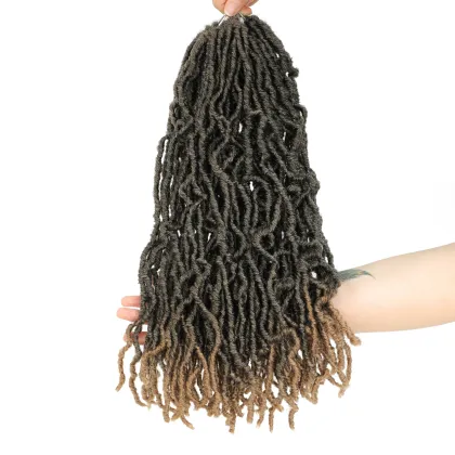 JIAJIA Ombre Faux locs Hair Pre Looped Crochet Hair