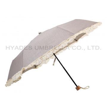 Ветрозащитный складной зонт дамы