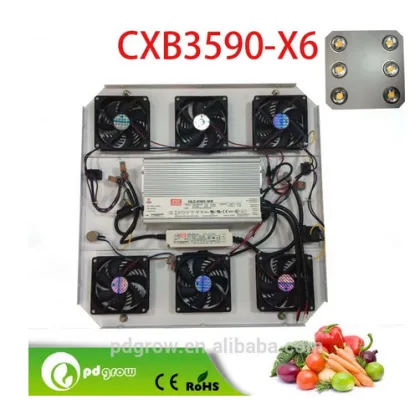Optic LED Grow Light 600W Full Spectrum with 6pcs Creed CXB3590 3500K CD bin ull spectrum 600w led grow light