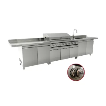 Restaurant Professional Outdoor Cabinet Kitchen Modern Barbecue Grill for Garden