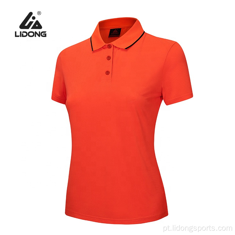 Logotipo personalizado Imprimir Sublimação Unisex Sport Polo Camiseta