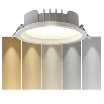 Nordic LED Downlight: 8W COB SMD, Dim-to-Warm CCT, IP44, DALI Dimmable (85mm/150mm/180mm)