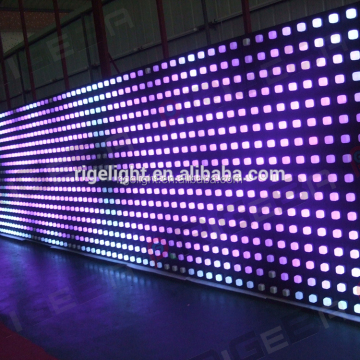 led back ground curtain video curtain wall display panels