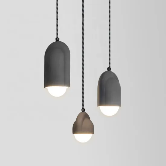 Nordic Modern Concrete Pendant Light for Restaurant and Home