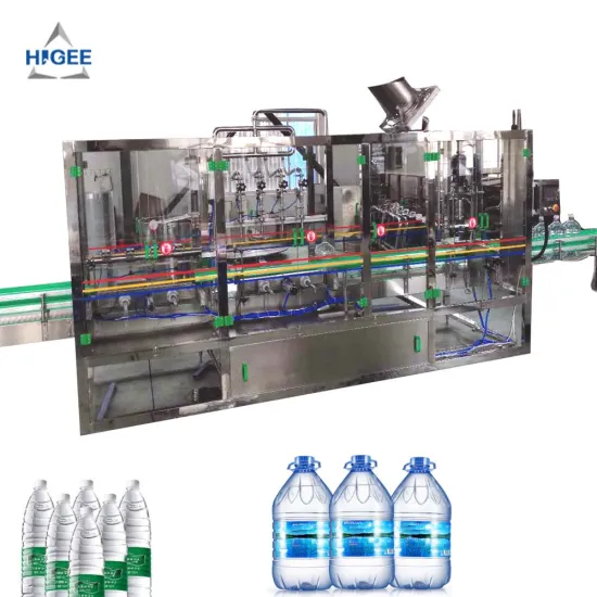 5 Litre Mineral Water Filling Machine with Capping and Labeling for Lemon Bottles