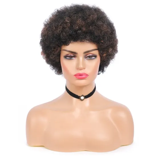 X-TRESS 12 Inch Ombre Large Bouncy Curly Hair Wigs Bomb Afro Kinky Curly Synthetic Wig For Black Women 150% Density Cheap Wig