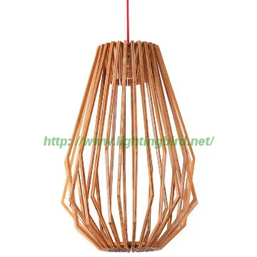 Contemporary Indoor Wooden Pendant Lamp / pendant Lightings