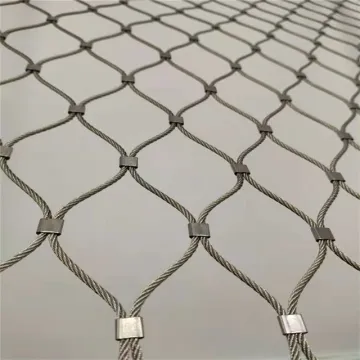 Birds Aviary Zoo Stainless Steel Flexible Wire ferrule Cable Rope Mesh Net For Zoo Animal X-Tend Zoo Mesh
