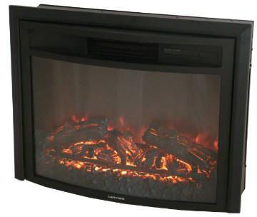 High Quality CSA & UL Approved 26\" Black Electric Fireplace Doors