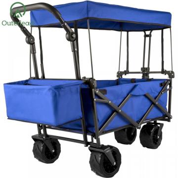 Outerlead Grutte Collapsbere Garden Cart w / útnimbere kap