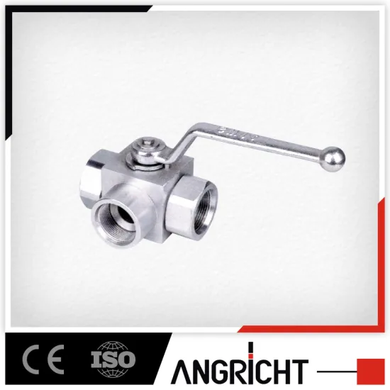 D203China Supplier 3-ways ball valve with thread connections hydraulic valves