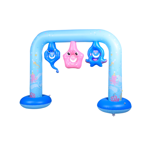 New design inflatable arch sprinklers water game toy